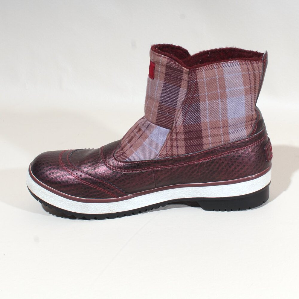 Women's UGG Boots Size 10 Marais Plaid Waterproof Ankle Boot - Picture 4 of 9